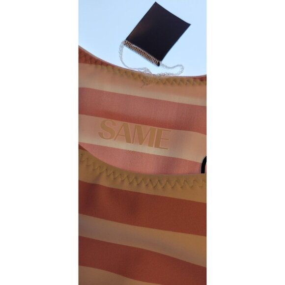 SAME LOS ANGELES Set 2pc Bikiny Swim Top XSmall Bottom High Weist Knotted Bandeu - Picture 5 of 12